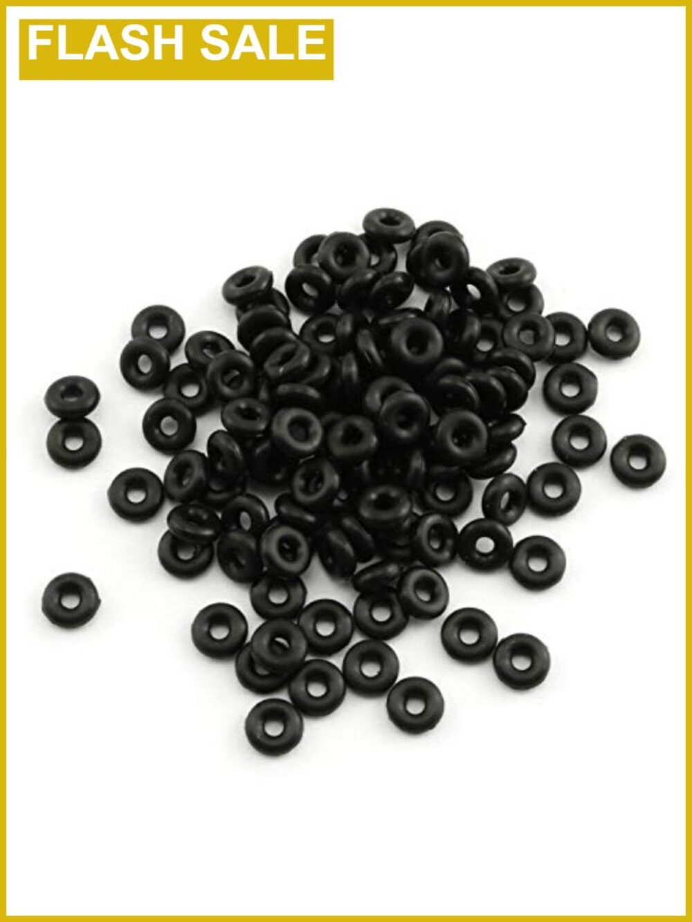 100 Pack Rubber Stopper O Rings Silicone Beading Supplies DIY Jewelry Making